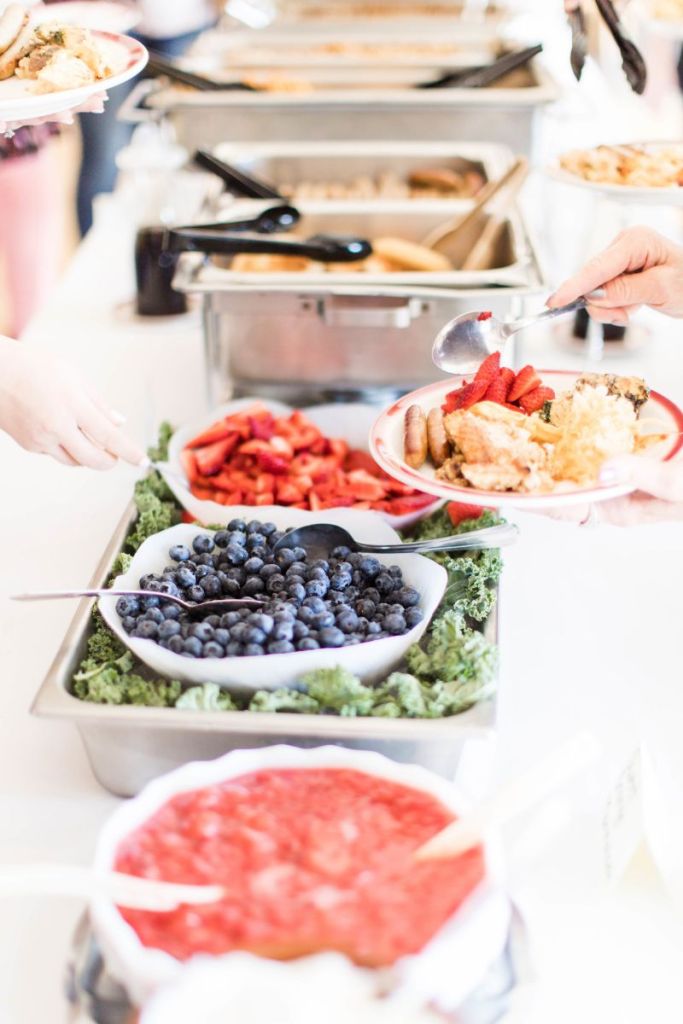 buffet table