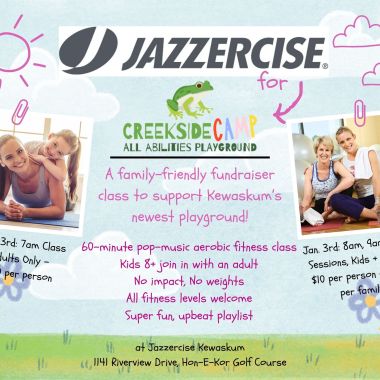 8:00AM - JANUARY 3rd - Family Jazzercise for Creekside Camp Class