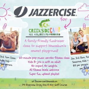 10:00AM - JANUARY 3rd - Family Jazzercise for Creekside Camp Class